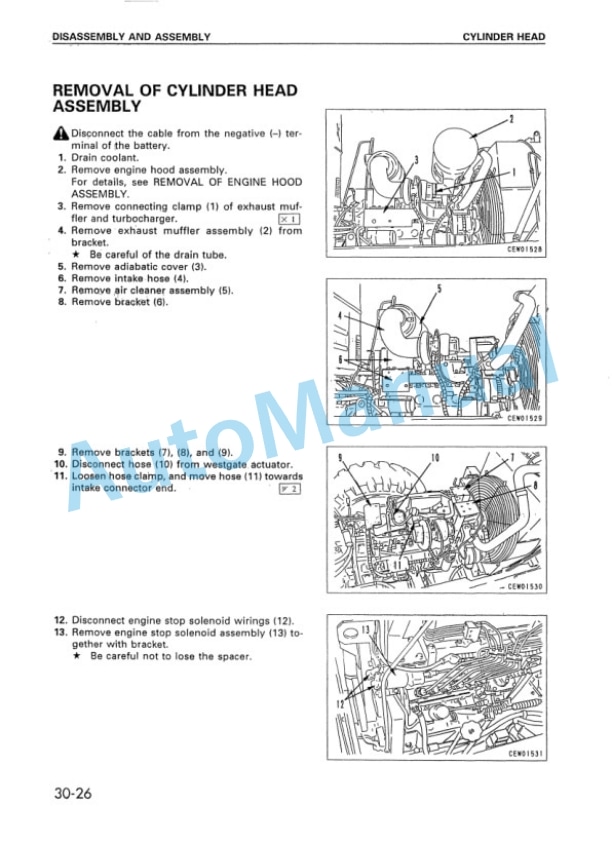 Komatsu WA320-3 Avance Wheel Loader Shop Manual SMEW3200M0 4 Komatsu WA320-3 Avance Wheel Loader Shop Manual SMEW3200M0 - Image 4