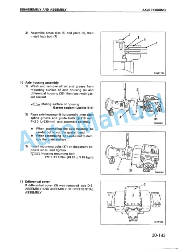 Komatsu WA320-3 Avance Wheel Loader Shop Manual SMEW3200M0 5 Komatsu WA320-3 Avance Wheel Loader Shop Manual SMEW3200M0 - Image 5