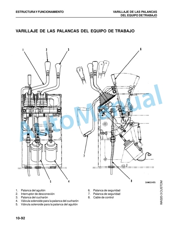 Komatsu WA320-3 Custom Avance Loader Shop Manual GSBM010302 2 Komatsu WA320-3 Custom Avance Loader Shop Manual GSBM010302-2
