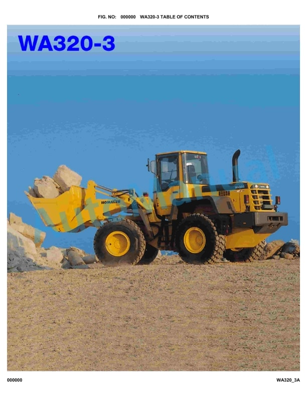 Komatsu WA320-3 Parts Manual WA320_3A 1 Komatsu WA320-3 Parts Manual WA320_3A