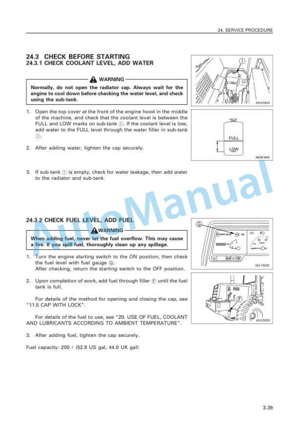 Komatsu WA320-3 Wheel Loader Operation and Maintenance Manual SEAM011604T 5 Komatsu WA320-3 Wheel Loader Operation and Maintenance Manual SEAM011604T - Image 5