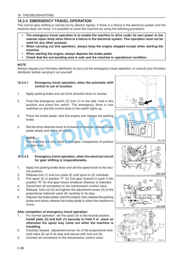Komatsu WA320-3 Wheel Loader Operation and Maintenance Manual VEAM450200 4 Komatsu WA320-3 Wheel Loader Operation and Maintenance Manual VEAM450200 - Image 4