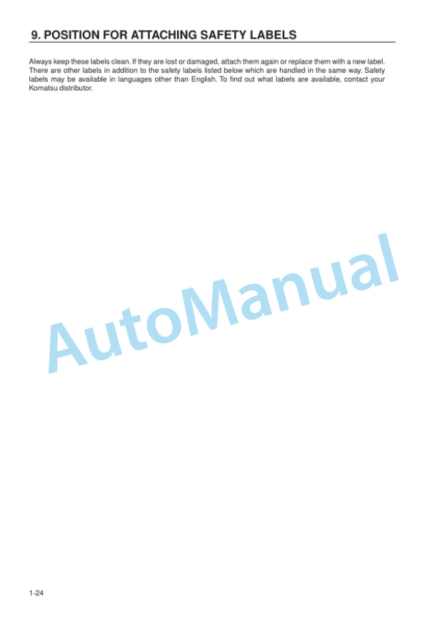 Komatsu WA320-3H Wheel Loader Operation and Maintenance Manual VEAM450101 2 Komatsu WA320-3H Wheel Loader Operation and Maintenance Manual VEAM450101-2