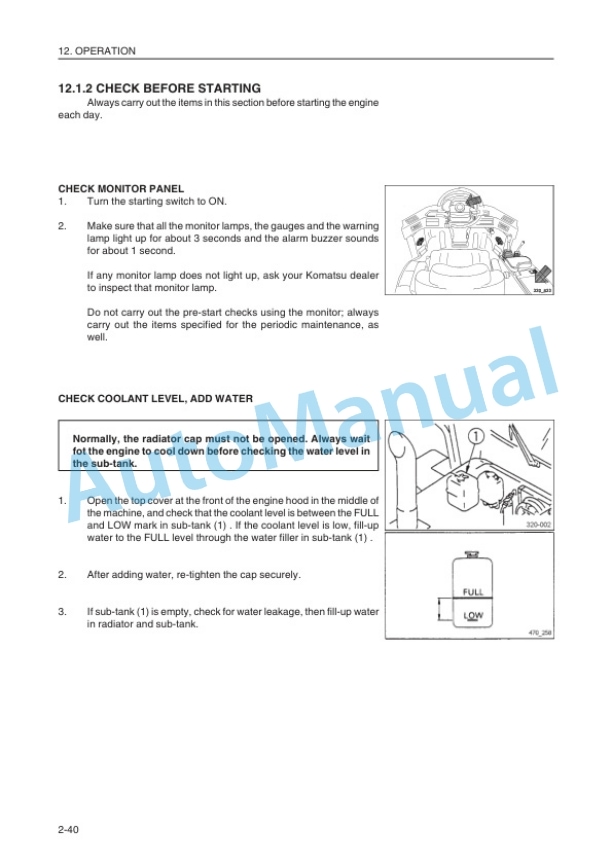 Komatsu WA320-3H Wheel Loader Operation and Maintenance Manual VEAM450300 3 Komatsu WA320-3H Wheel Loader Operation and Maintenance Manual VEAM450300 - Image 3