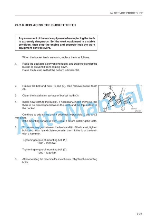 Komatsu WA320-3H Wheel Loader Operation and Maintenance Manual VEAM450300 5 Komatsu WA320-3H Wheel Loader Operation and Maintenance Manual VEAM450300 - Image 5