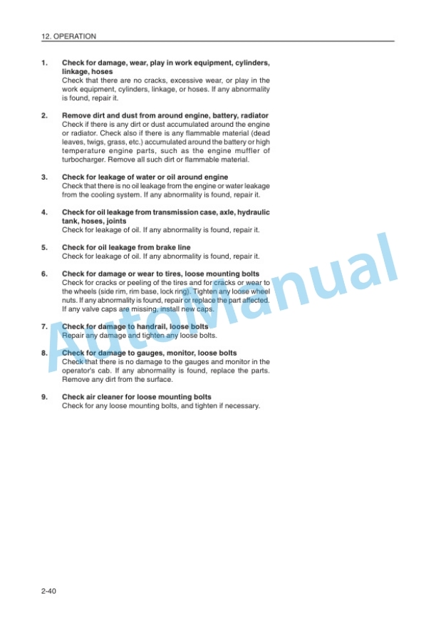 Komatsu WA320-3H Wheel Loader Operation and Maintenance Manual VEAM450400 3 Komatsu WA320-3H Wheel Loader Operation and Maintenance Manual VEAM450400 - Image 3