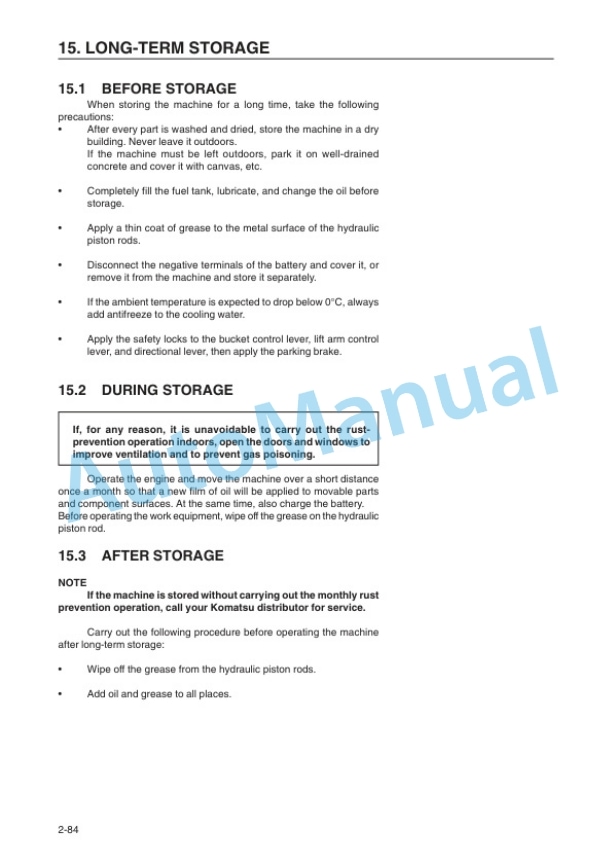 Komatsu WA320-3H Wheel Loader Operation and Maintenance Manual VEAM450400 4 Komatsu WA320-3H Wheel Loader Operation and Maintenance Manual VEAM450400 - Image 4