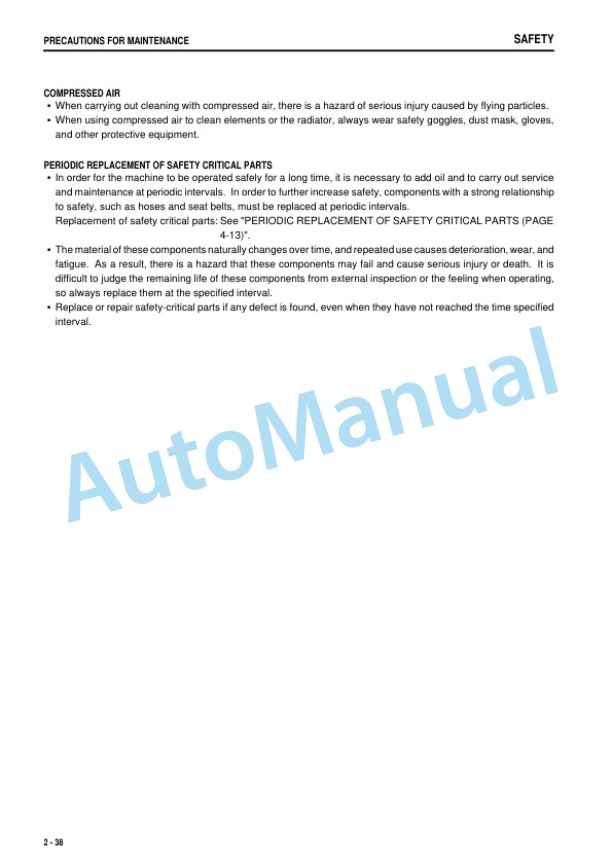 Alternative view of Komatsu WA320-5 Galeo Wheel Loader Operation and Maintenance Manual PEN00083-00