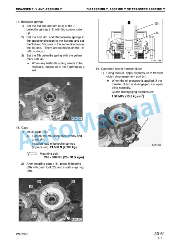 Komatsu WA320-5 Shop Manual SEBM034608 5 Komatsu WA320-5 Shop Manual SEBM034608 - Image 5