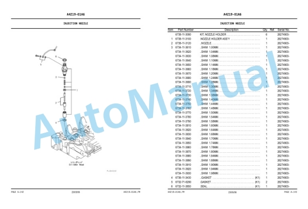 Komatsu WA320-5-W, SAA6D102E-2 Parts Manual KEPB001400 2 Komatsu WA320-5-W, SAA6D102E-2 Parts Manual KEPB001400-2