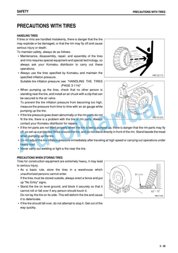 Alternative view of Komatsu WA320-5 Wheel Loader Operation and Maintenance Manual PEN00217-00