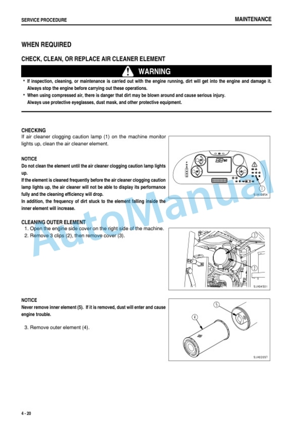 Komatsu WA320-5 Wheel Loader Operation and Maintenance Manual PEN01882-00 5 Komatsu WA320-5 Wheel Loader Operation and Maintenance Manual PEN01882-00-5