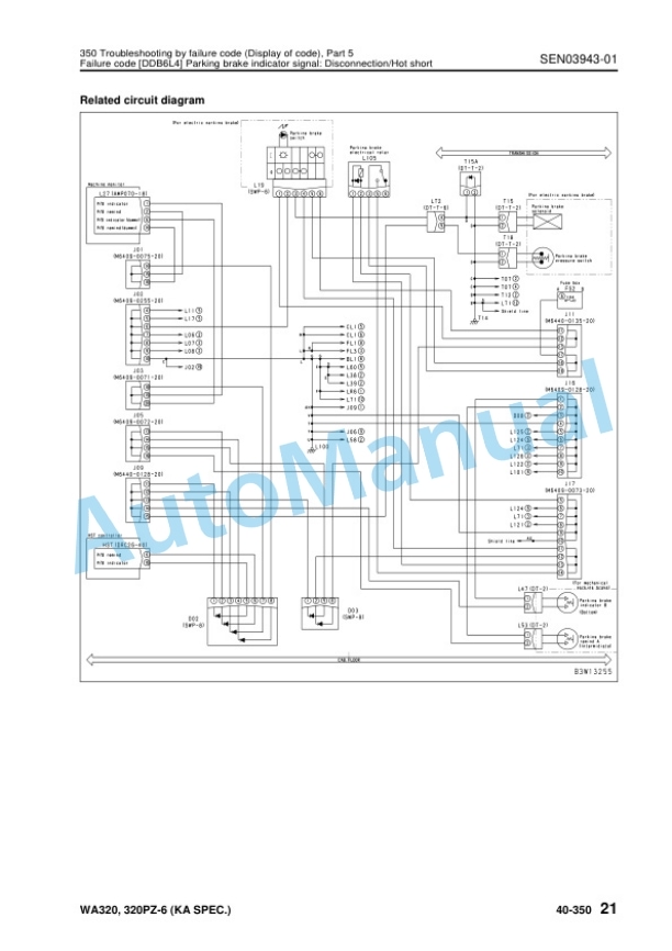 Komatsu WA320-6, WA320PZ-6 Wheel Loader Shop Manual SEN03911-04 4 Komatsu WA320-6, WA320PZ-6 Wheel Loader Shop Manual SEN03911-04 - Image 4