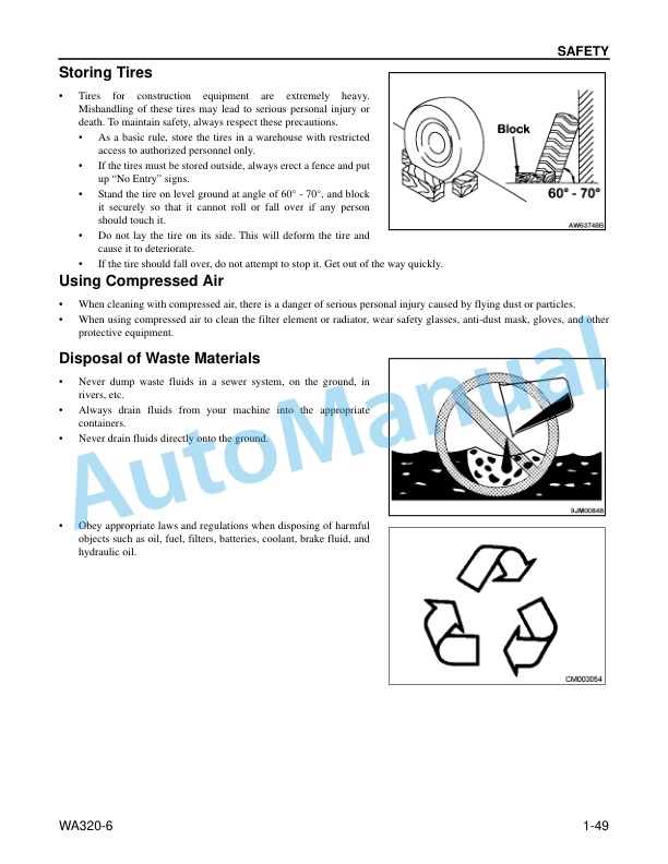 Alternative view of Komatsu WA320-6 Wheel Loader Operation and Maintenance Manual CEAM019804