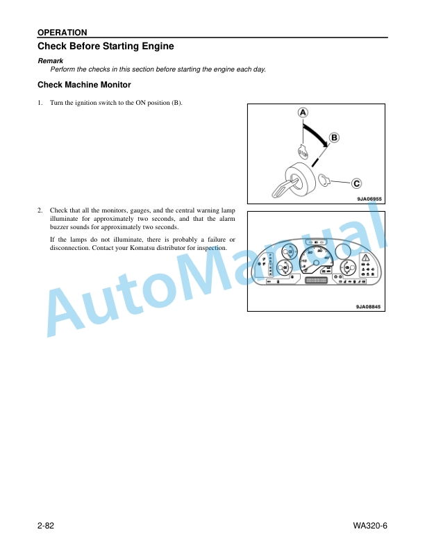 Komatsu WA320-6 Wheel Loader Operation and Maintenance Manual CEAM023303 3 Komatsu WA320-6 Wheel Loader Operation and Maintenance Manual CEAM023303 - Image 3