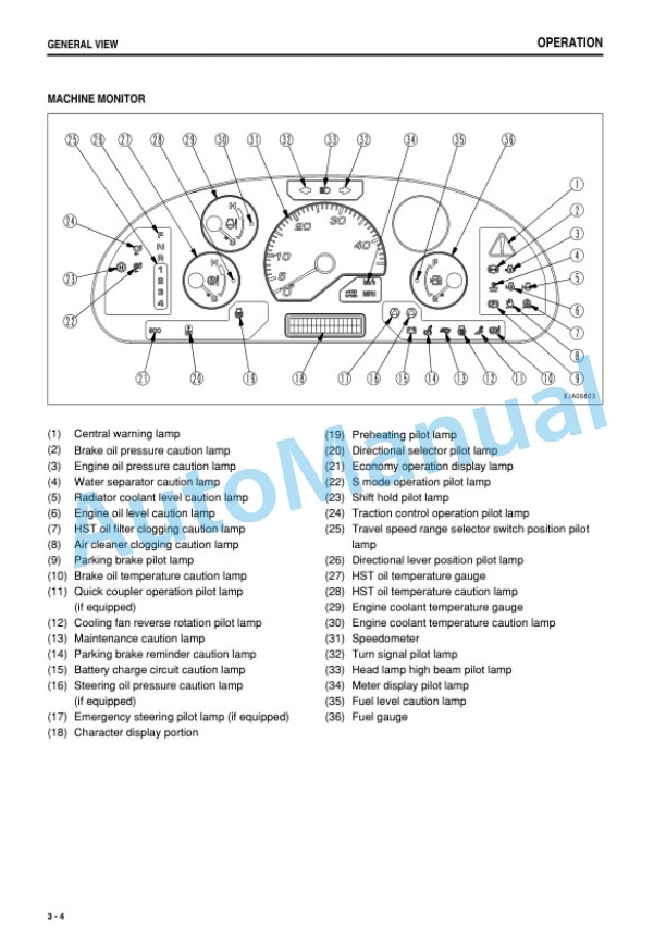 Alternative view of Komatsu WA320-6 Wheel Loader Operation and Maintenance Manual PEN00441-01