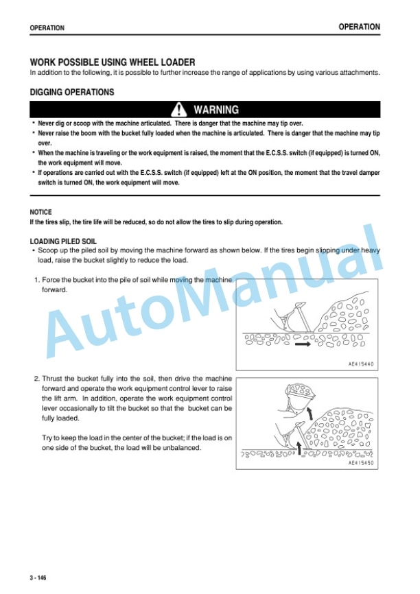 Komatsu WA320-6 Wheel Loader Operation and Maintenance Manual PEN01861-00 4 Komatsu WA320-6 Wheel Loader Operation and Maintenance Manual PEN01861-00-4