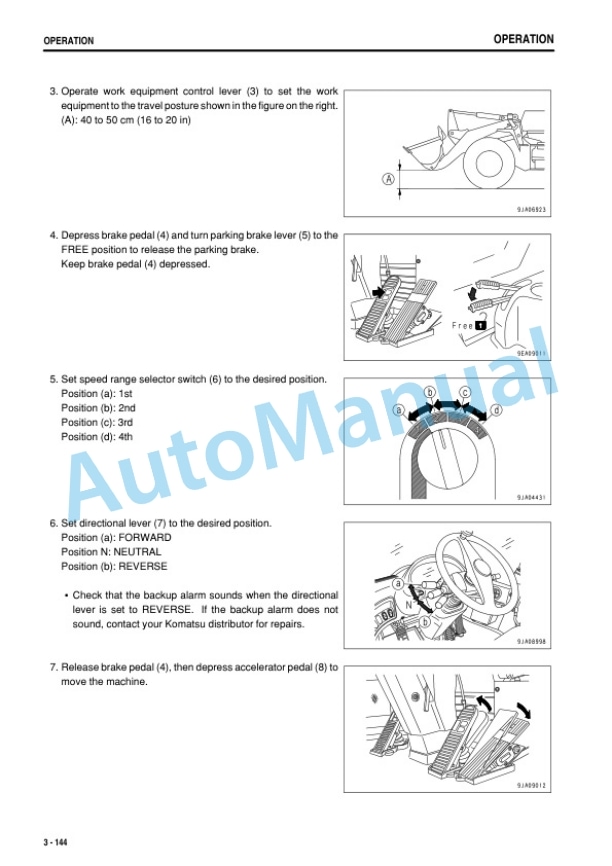 Komatsu WA320-6 Wheel Loader Operation and Maintenance Manual PEN01862-00 4 Komatsu WA320-6 Wheel Loader Operation and Maintenance Manual PEN01862-00-4