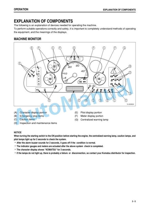 Alternative view of Komatsu WA320-6 Wheel Loader Operation and Maintenance Manual TEN00235-06