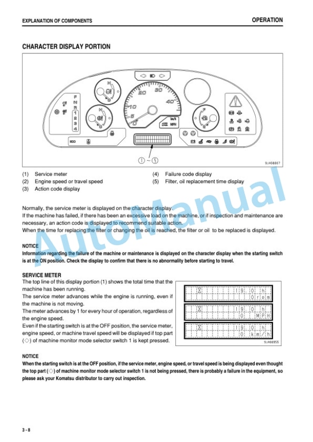 Alternative view of Komatsu WA320-6 Wheel Loader Operation and Maintenance Manual TEN00456-10