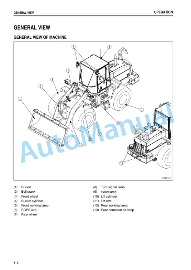 Alternative view of Komatsu WA320-6 Wheel Loader Operation and Maintenance Manual TEN00457-08