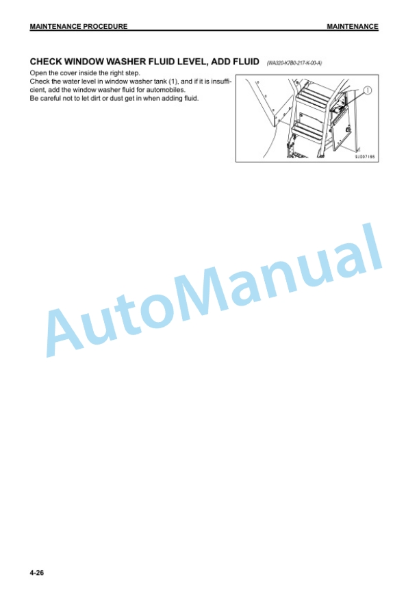 Komatsu WA320-7 Wheel Loader Operation and Maintenance Manual TEN00612-05 5 Komatsu WA320-7 Wheel Loader Operation and Maintenance Manual TEN00612-05 - Image 5