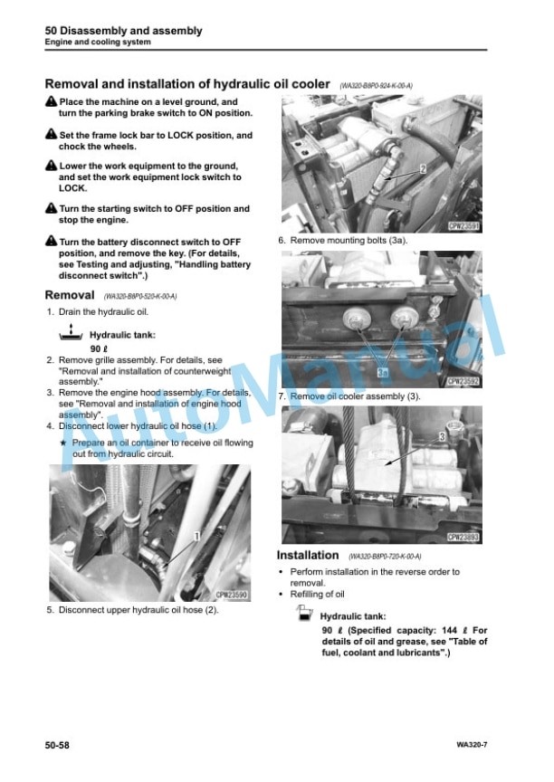Komatsu WA320-7 Wheel Loader Shop Manual SEN06202-06 5 Komatsu WA320-7 Wheel Loader Shop Manual SEN06202-06 - Image 5
