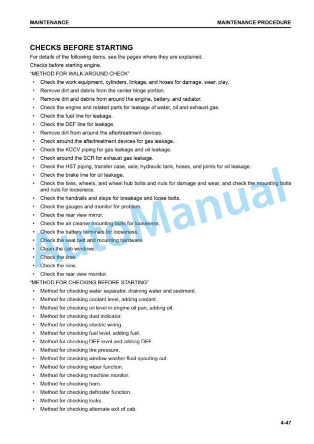 Komatsu WA320-8 Wheel Loader Operation and Maintenance Manual TEN01015-00 5 Komatsu WA320-8 Wheel Loader Operation and Maintenance Manual TEN01015-00 - Image 5