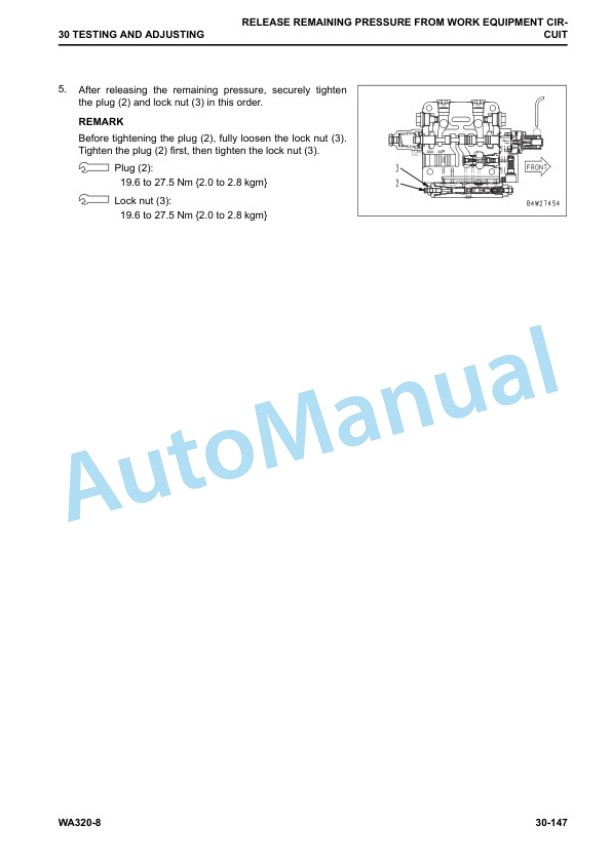 Komatsu WA320-8 Wheel Loader Shop Manual SEN06597-05 2 Komatsu WA320-8 Wheel Loader Shop Manual SEN06597-05 - Image 2