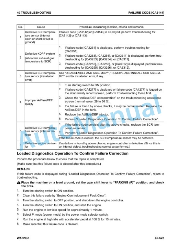 Komatsu WA320-8 Wheel Loader Shop Manual SEN06597-10 3 Komatsu WA320-8 Wheel Loader Shop Manual SEN06597-10 - Image 3