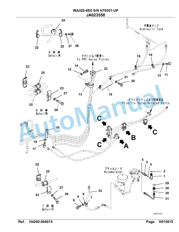 Komatsu WA320-8E0 Parts Manual WA00039H 3 Komatsu WA320-8E0 Parts Manual WA00039H-3