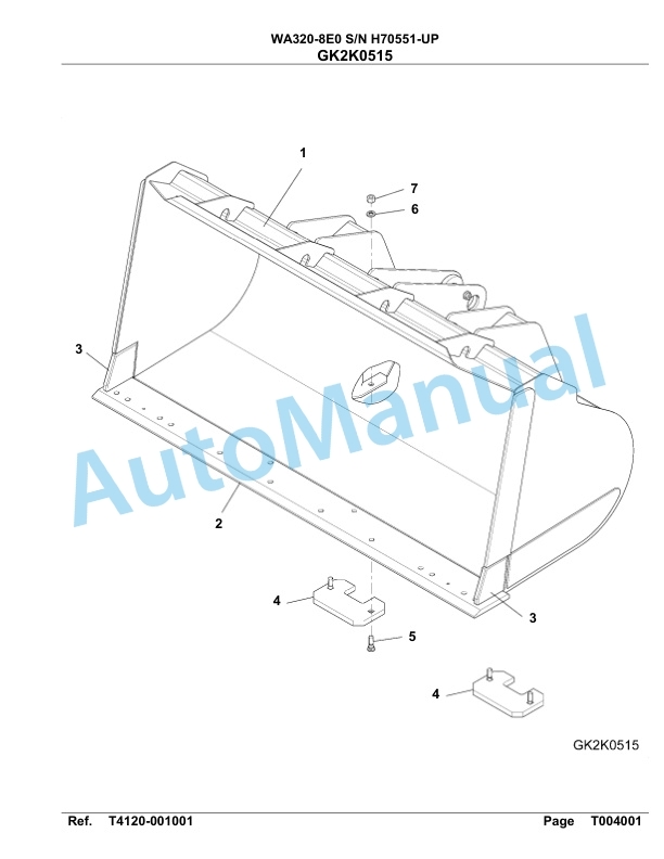 Komatsu WA320-8E0 Parts Manual WA00039H 5 Komatsu WA320-8E0 Parts Manual WA00039H-5