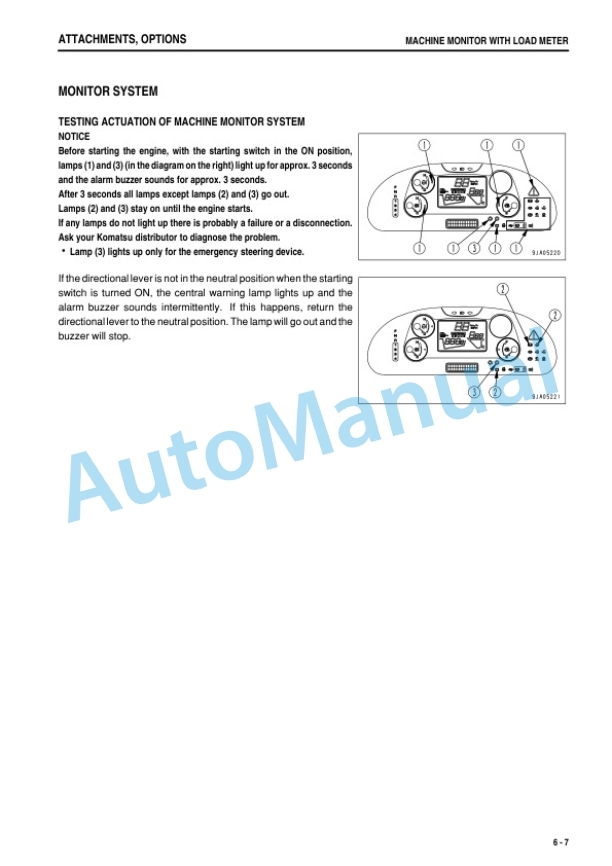 Komatsu WA320L-5 Galeo Wheel Loader Operation and Maintenance Manual TEN00220-00 5 Komatsu WA320L-5 Galeo Wheel Loader Operation and Maintenance Manual TEN00220-00 - Image 5