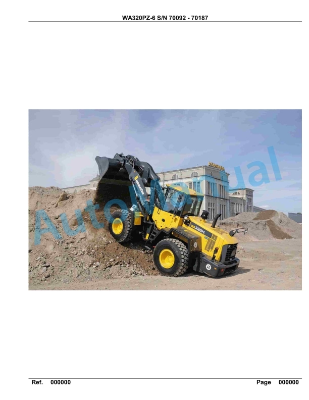 Komatsu WA320PZ-6 Parts Manual G70187 1 Komatsu WA320PZ-6 Parts Manual G70187
