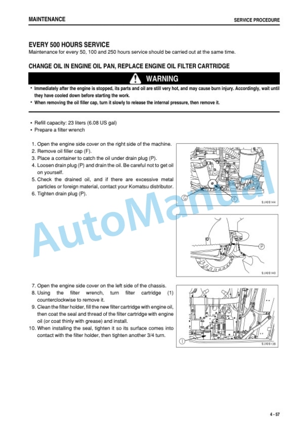 Komatsu WA320PZ-6 Wheel Loader Operation and Maintenance Manual TEN00458-11 5 Komatsu WA320PZ-6 Wheel Loader Operation and Maintenance Manual TEN00458-11-5