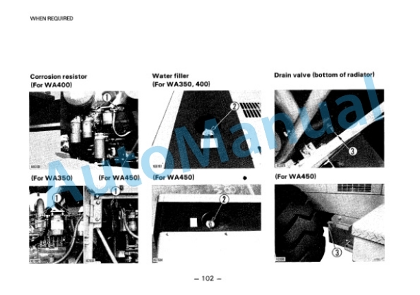Komatsu WA350-1, WA400-1, WA450-1 Wheel Loader Operation and Maintenance Manual SEAM0423C103 5 Komatsu WA350-1, WA400-1, WA450-1 Wheel Loader Operation and Maintenance Manual SEAM0423C103 - Image 5