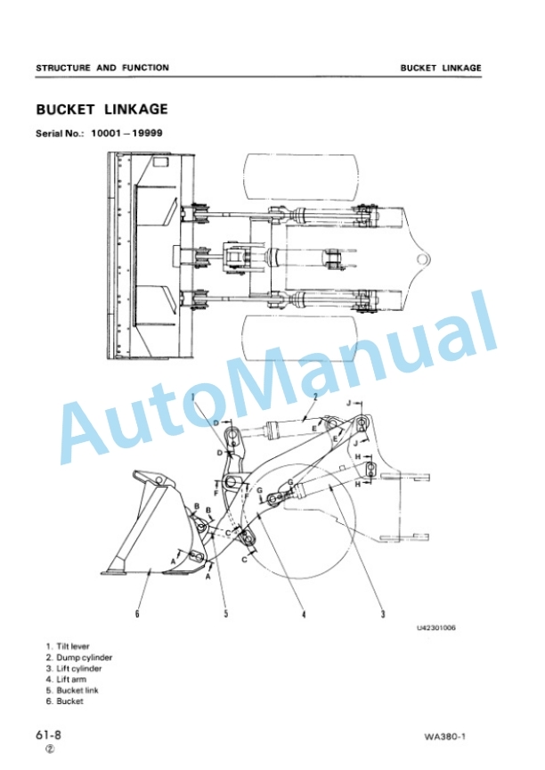 Komatsu WA380-1 Shop Manual SEBMU4230106 4 Komatsu WA380-1 Shop Manual SEBMU4230106-4