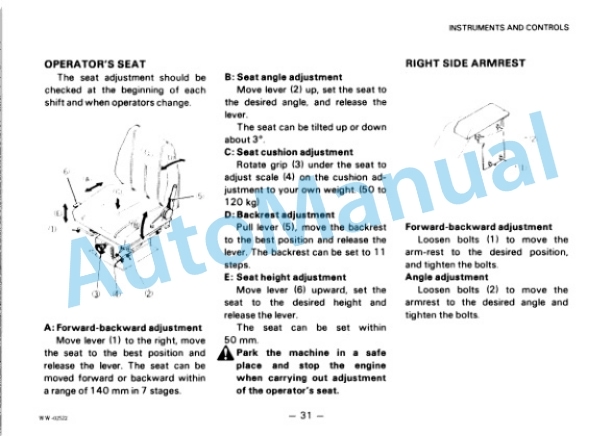 Komatsu WA380-1, WA420-1 Wheel Loader Operation and Maintenance Manual SEAMU4230104 2 Komatsu WA380-1, WA420-1 Wheel Loader Operation and Maintenance Manual SEAMU4230104 - Image 2