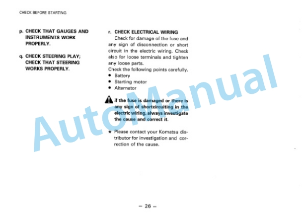 Komatsu WA380-1, WA420-1 Wheel Loader Operation and Maintenance Manual SEAMU423C102 2 Komatsu WA380-1, WA420-1 Wheel Loader Operation and Maintenance Manual SEAMU423C102 - Image 2
