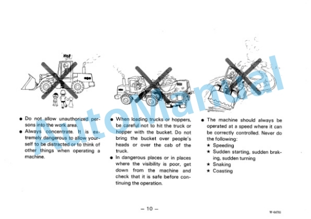 Komatsu WA380-1, WA420-1 Wheel Loader Operation and Maintenance Manual SEAMU423C102 5 Komatsu WA380-1, WA420-1 Wheel Loader Operation and Maintenance Manual SEAMU423C102 - Image 5