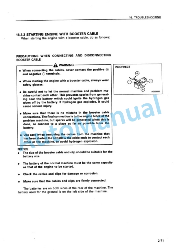 Komatsu WA380-3 Avance Custom Wheel Loader Operation and Maintenance Manual SEAM014700 4 Komatsu WA380-3 Avance Custom Wheel Loader Operation and Maintenance Manual SEAM014700 - Image 4