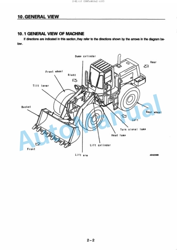 Komatsu WA380-3 Avance Wheel Loader Operation and Maintenance Manual OMEW380000 2 Komatsu WA380-3 Avance Wheel Loader Operation and Maintenance Manual OMEW380000 - Image 2