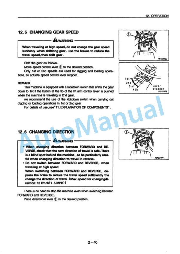 Komatsu WA380-3 Avance Wheel Loader Operation and Maintenance Manual OMEW380000 3 Komatsu WA380-3 Avance Wheel Loader Operation and Maintenance Manual OMEW380000 - Image 3