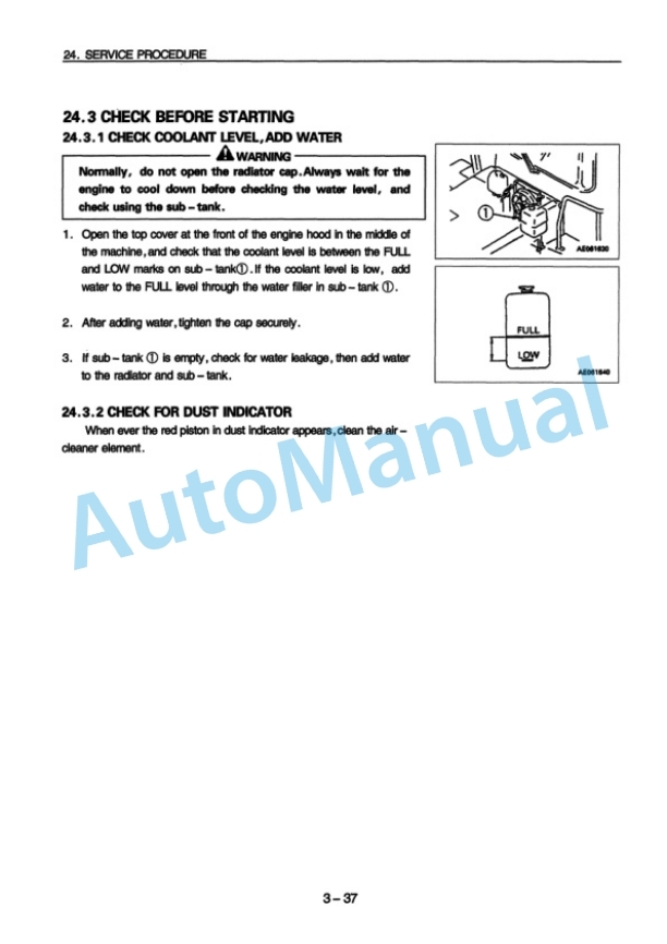 Komatsu WA380-3 Avance Wheel Loader Operation and Maintenance Manual OMEW380000 5 Komatsu WA380-3 Avance Wheel Loader Operation and Maintenance Manual OMEW380000 - Image 5