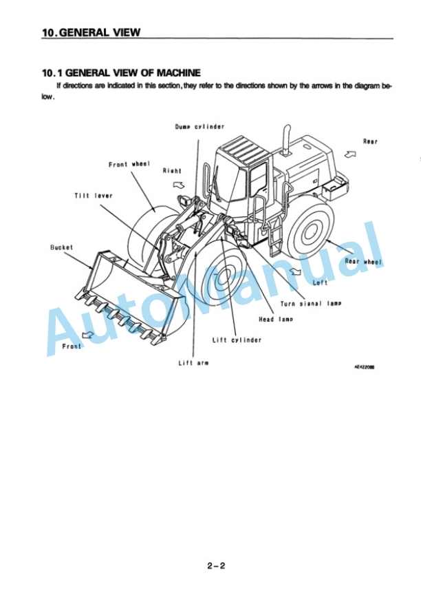 Komatsu WA380-3 Avance Wheel Loader Operation and Maintenance Manual OMEW3800T0 2 Komatsu WA380-3 Avance Wheel Loader Operation and Maintenance Manual OMEW3800T0 - Image 2