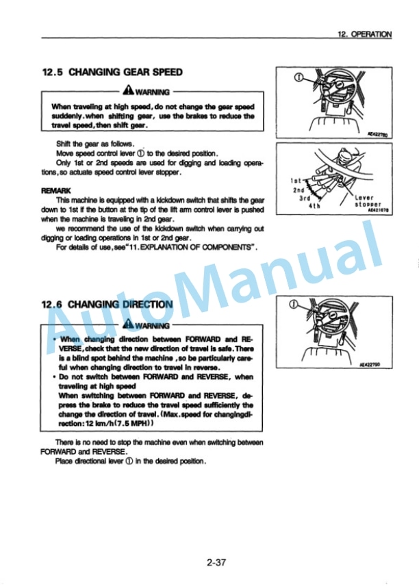 Komatsu WA380-3 Avance Wheel Loader Operation and Maintenance Manual OMEW3800T0 3 Komatsu WA380-3 Avance Wheel Loader Operation and Maintenance Manual OMEW3800T0 - Image 3