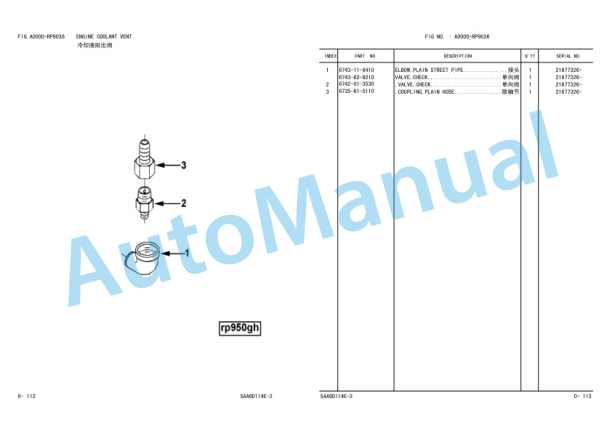 Komatsu WA380-3 Avance Wheel Loader Parts Manual PBCW3800T0 2 Komatsu WA380-3 Avance Wheel Loader Parts Manual PBCW3800T0 - Image 2