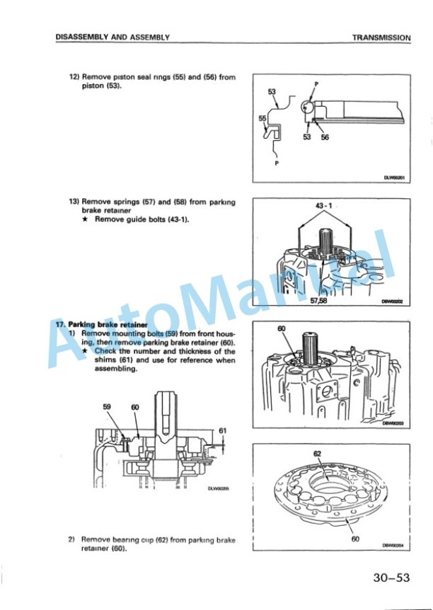 Komatsu WA380-3 Avance Wheel Loader Shop Manual SMEW3800T0 4 Komatsu WA380-3 Avance Wheel Loader Shop Manual SMEW3800T0 - Image 4
