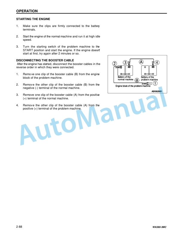 Komatsu WA380-3 Wheel Loader Operation and Maintenance Manual CEAM003601 4 Komatsu WA380-3 Wheel Loader Operation and Maintenance Manual CEAM003601 - Image 4