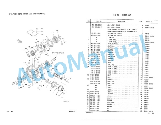 Komatsu WA380-3 Wheel Loader Parts Manual PEPB051900 3 Komatsu WA380-3 Wheel Loader Parts Manual PEPB051900-3